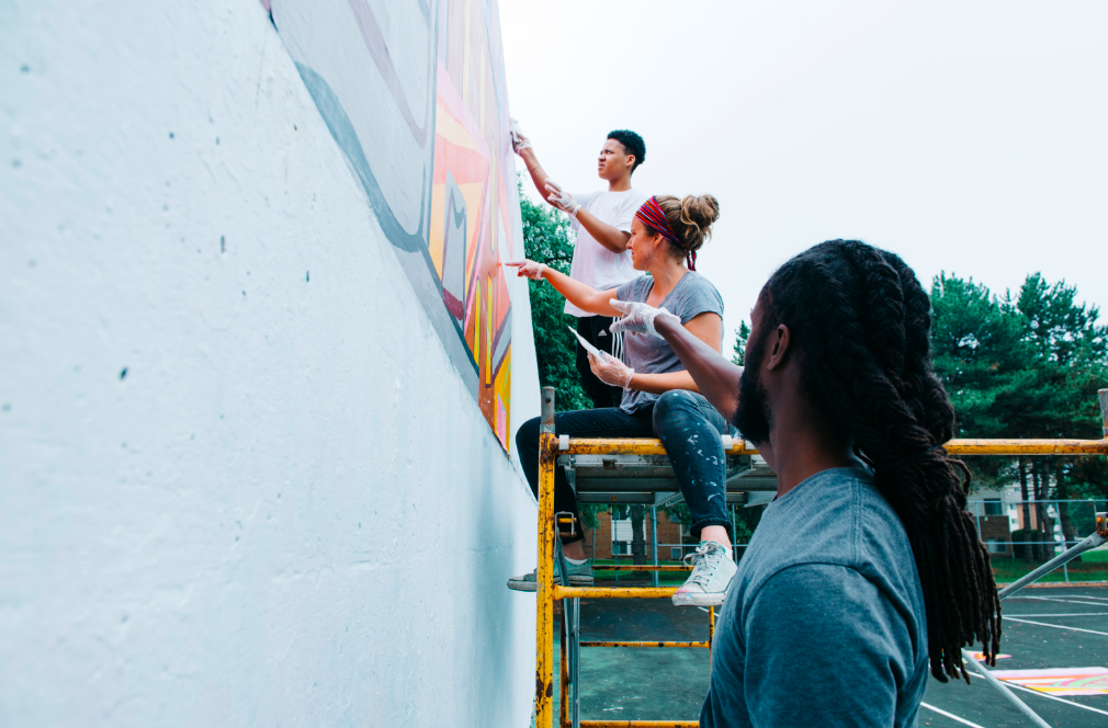 Thumbnail image for: Park East Project: Mural Install
